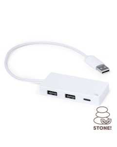 Hub USB i USB typu C z ekstraktu kamienia