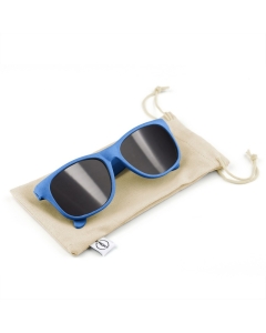 Okulary przeciwsłoneczne ze słomy pszenicznej B'RIGHT, bawełniane etui w komplecie | Adam