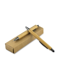 Bambusowy zestaw piśmienny, długopis touch pen i ołówek mechaniczny | Wallace
